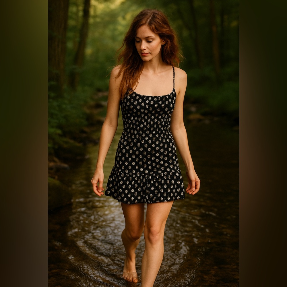 Patrons of Peace Black and White Mini Dress